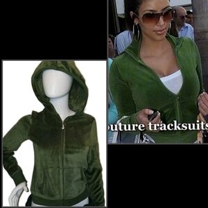 Juicy Couture The Icon Collection VeryRare Velour Track Hoodie Small Y2K NWT$119